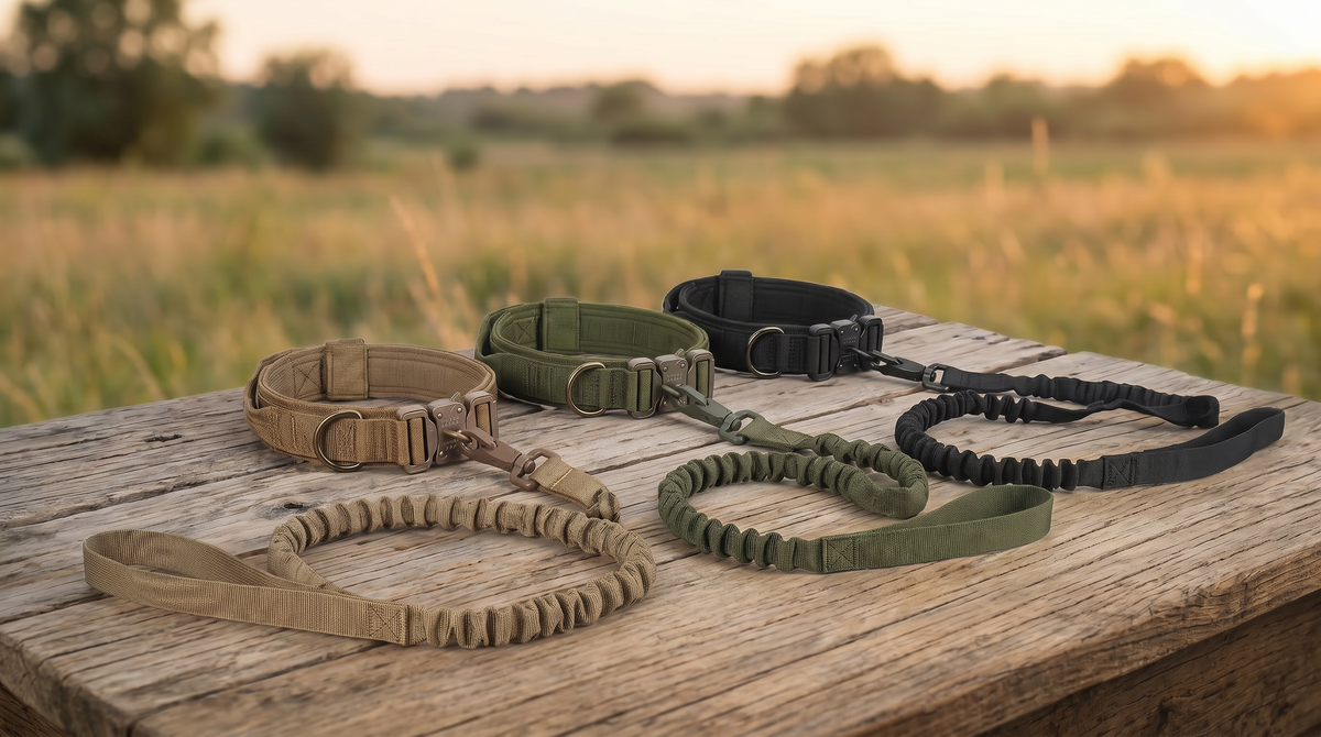 Adjustable Nylon Dog Collar and Leashes